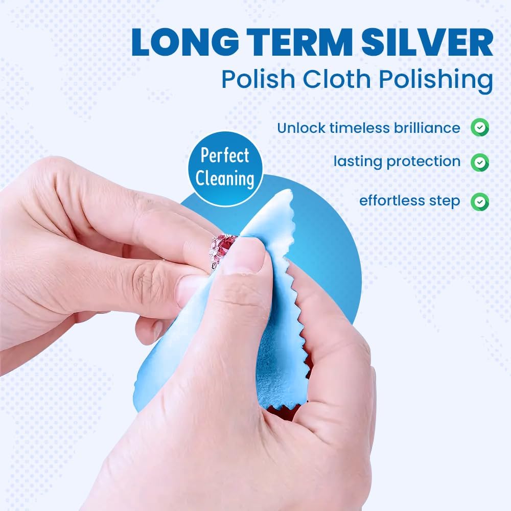 Goddard's Silver Polish Cloth for jewelry and silverware care, soft fabric with silver cleaning formula visible in the image