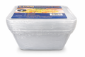 Majestic C1000 Reusable Food Containers with Lids | Pack of 4 | 1000ml Meal Prep Boxes