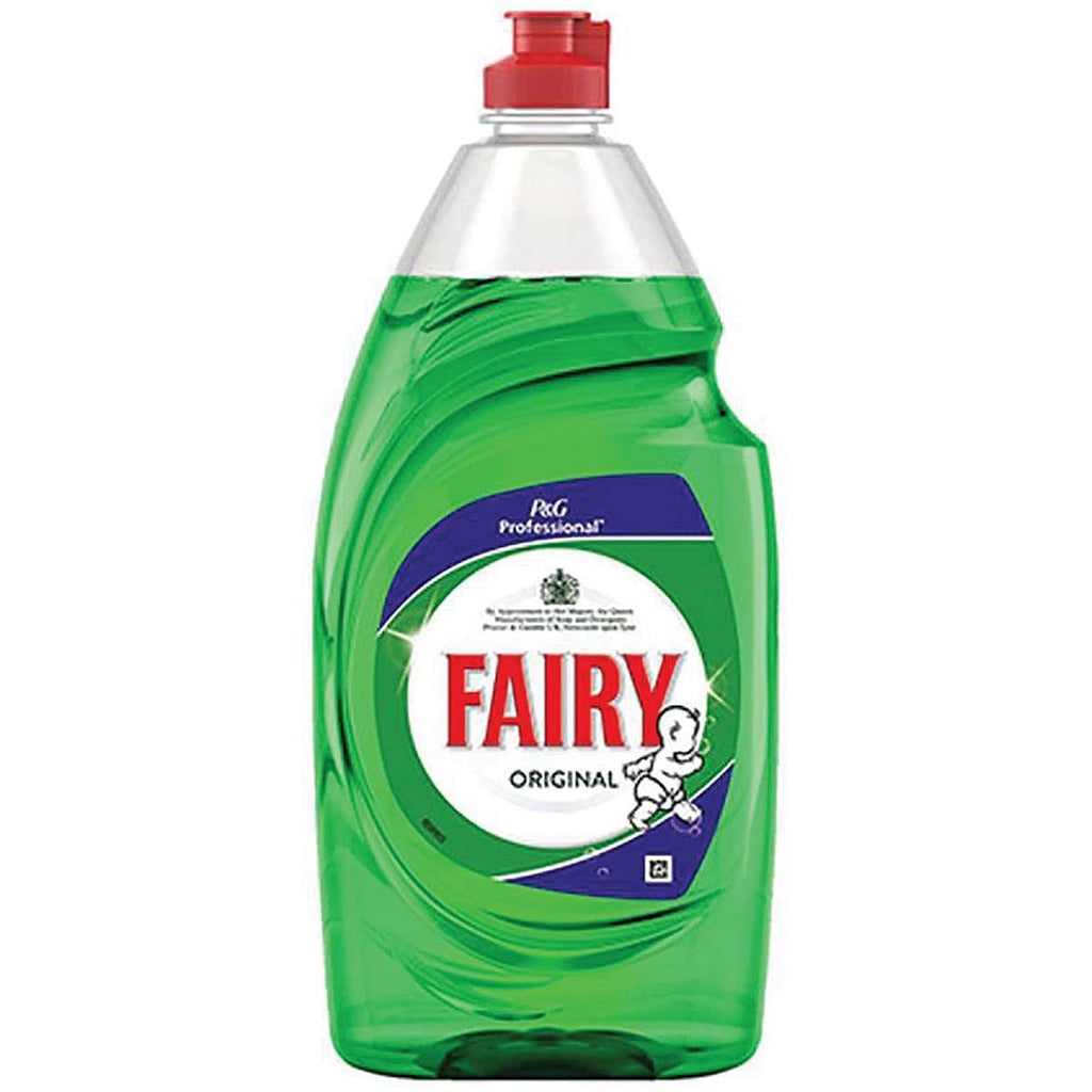 Fairy Professional Washing Up Liquid 900ml bottle with label, showcasing its concentrated formula for effective grease removal.