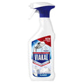 Viakal Professional Limescale Remover spray in 500ml bottle, disinfects and kills 99.99% of bacteria and viruses.