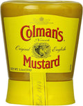 Two Colman's English Mustard 150g squeezy bottles in a multipack, ready for use.