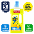 Flash All Purpose Cleaner Lemon 1L bottle with label showing multi-surface household cleaner for versatile cleaning.