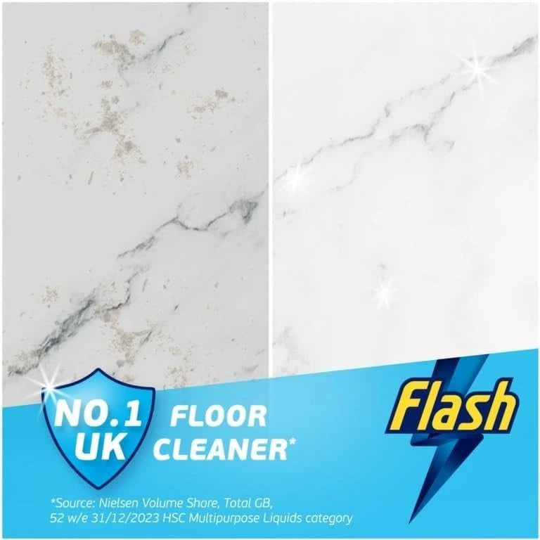 Flash Lemon All Purpose Cleaner 1L bottle with label, ideal for multi-surface household cleaning.