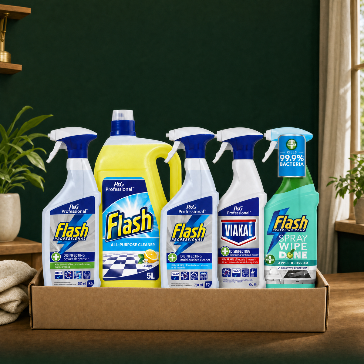 Reign Goods Deep Clean Home Bundle with 800ml antibacterial spray