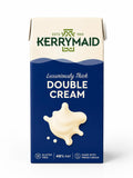 KerryMaid UHT Double Cream 1L carton, long-life dairy and whipping cream, displayed in a pack of 12 containers.