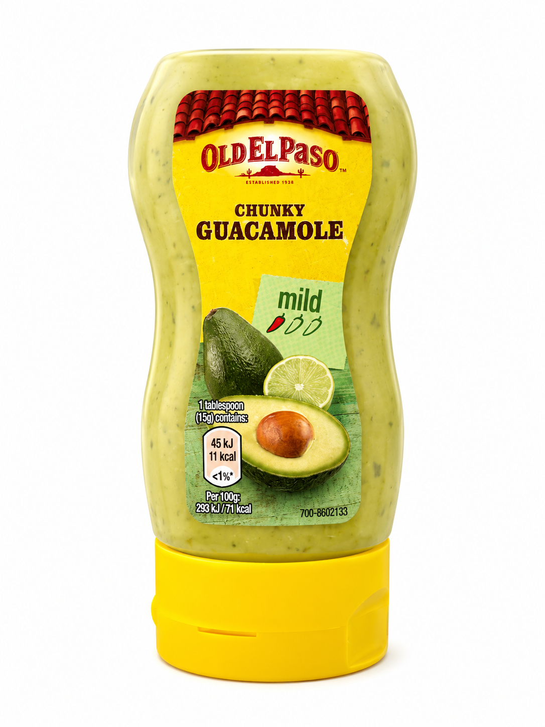 Old El Paso Guacamole in 240g squeeze bottles, fresh avocado flavor, packed in a set of two for easy serving and snacking.