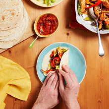 Old El Paso flour tortillas pack with 8 soft wraps, perfect for fajitas, burritos, and quesadillas.