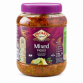 Patak's Mixed Pickle in a large 2.3kg jar, featuring a variety of spicy Indian pickles and condiments.