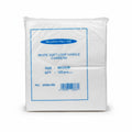 White plastic medium carrier bag from Majestic, heavy-duty retail and takeaway shopping bag for groceries and catering supplies.