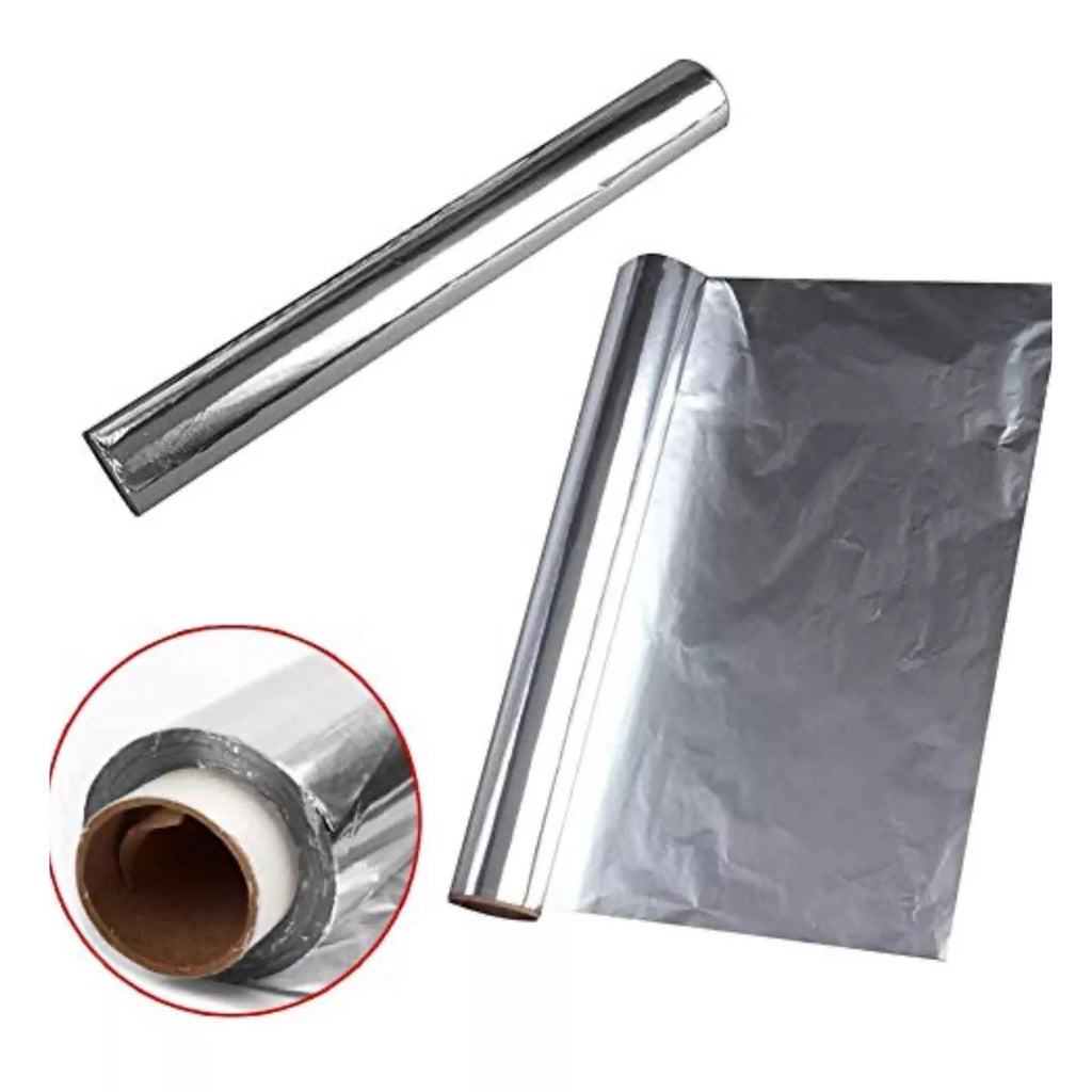 Reign Goods extra strong kitchen aluminium foil roll in 300mm or 450mm width, heavy-duty packaging for food wrapping and storage.
