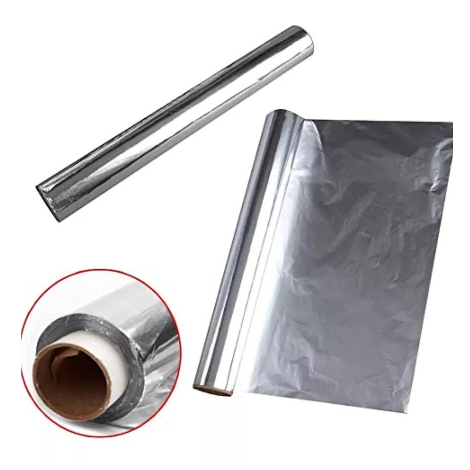 Reign Goods extra strong kitchen aluminium foil roll in 300mm or 450mm width, heavy-duty packaging for food wrapping and storage.
