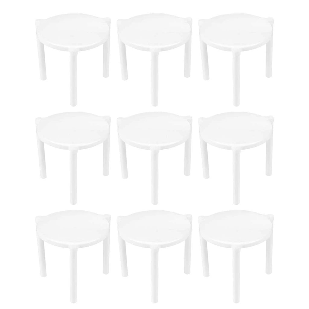 Reign Goods pizza saver tripods in a pack of 100, plastic supports for pizza box lids and tables, catering supplies.