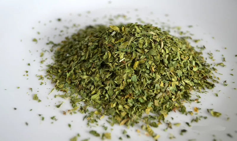 Reign Goods Kasoori Methi 1kg dried fenugreek leaves in bulk, authentic Indian spice, premium quality herbs for cooking.